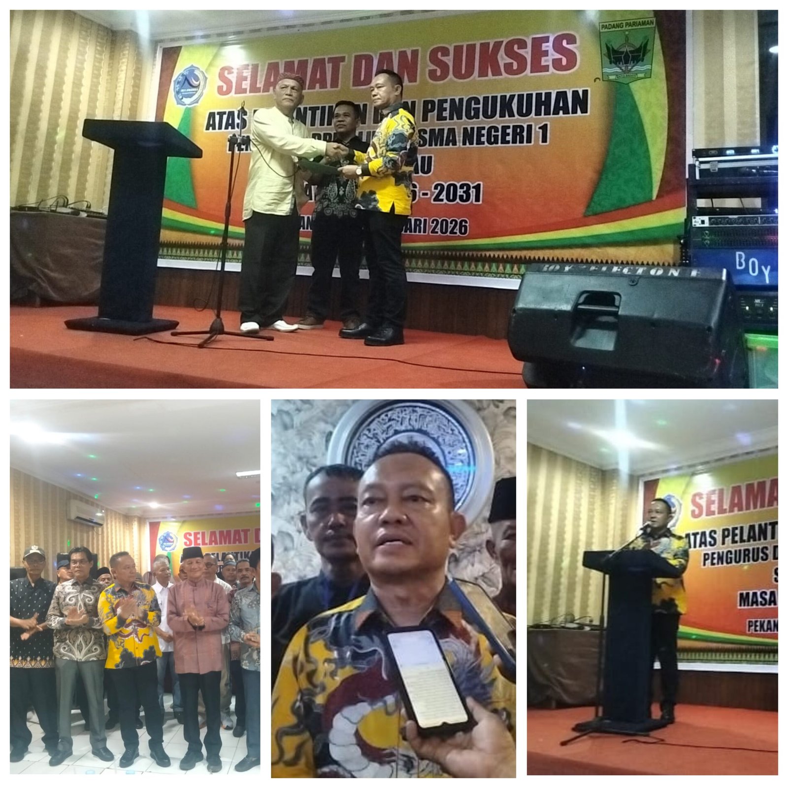 AKBP.Bainar, S.H., M.H Sukses Di Lantik Menjadi Ketua DPP Alumni SMA 1 Sungai Limau Periode 2026-2931