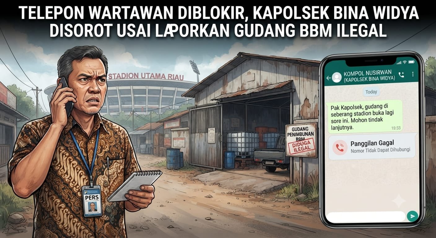 SANGGAHAN ATAS PEMBERITAAN TERKAIT DUGAAN PEMBLOKIRAN NOMOR TELEPON WARTAWAN DAN GUDANG BBM ILEGAL DI WILAYAH BINA WIDYA